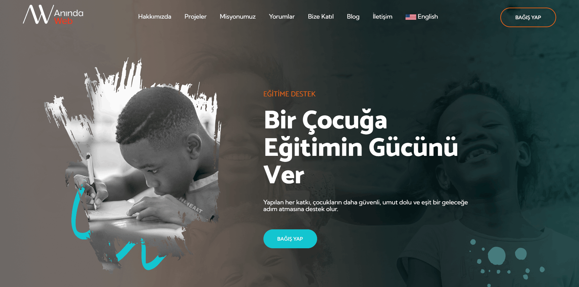 Bağış & Yardım Kurumu (Onepage) Template