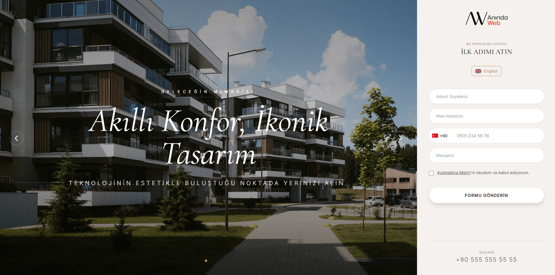 Gayrimenkul Landing Page V2 Template