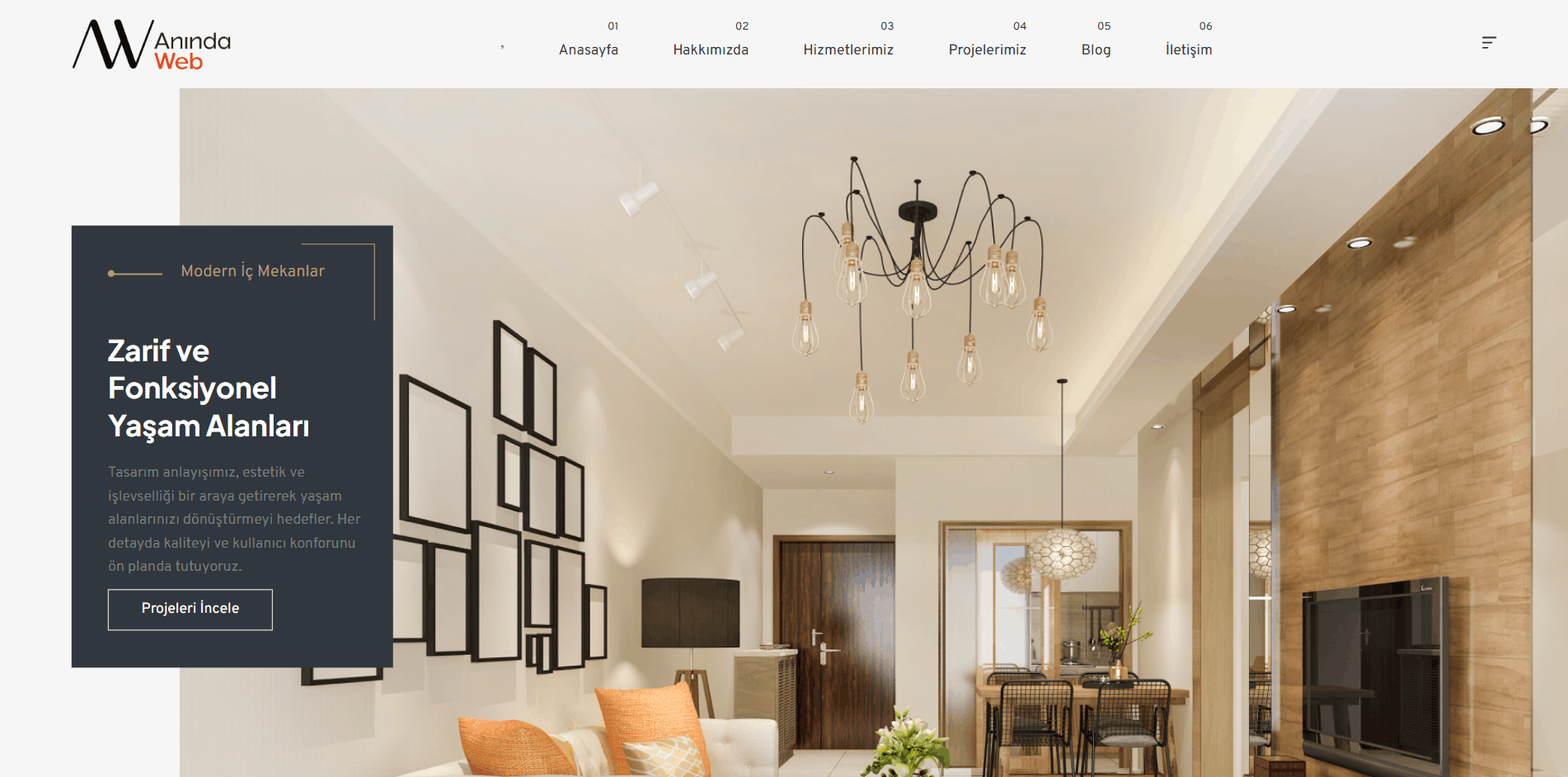 Mimarlık (Onepage) Template