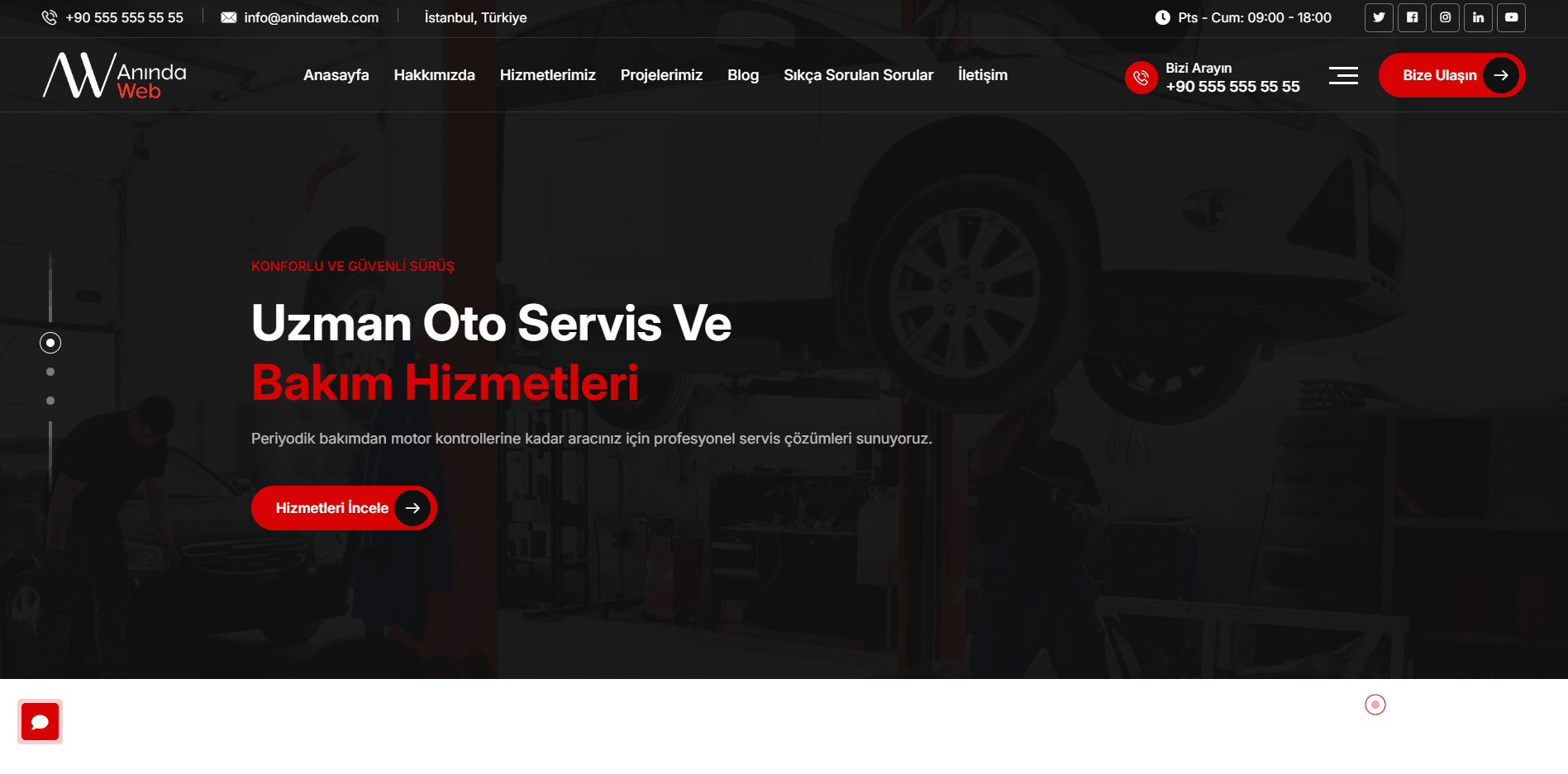 Araç Tamir ve Detailing Template