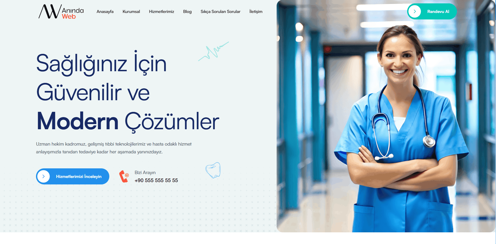 Sağlık Sitesi Template