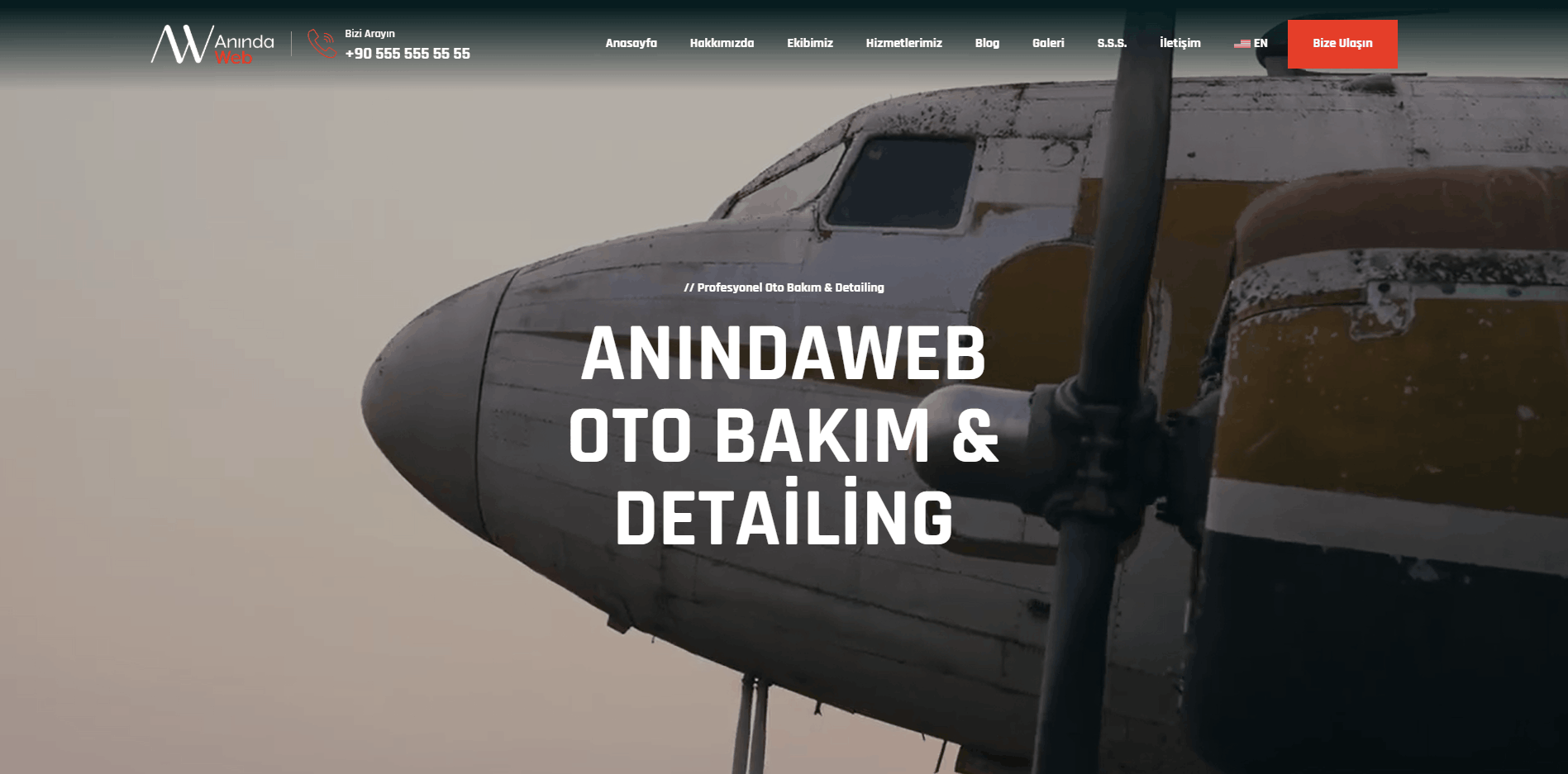 Araç Tamir ve Detailing Template