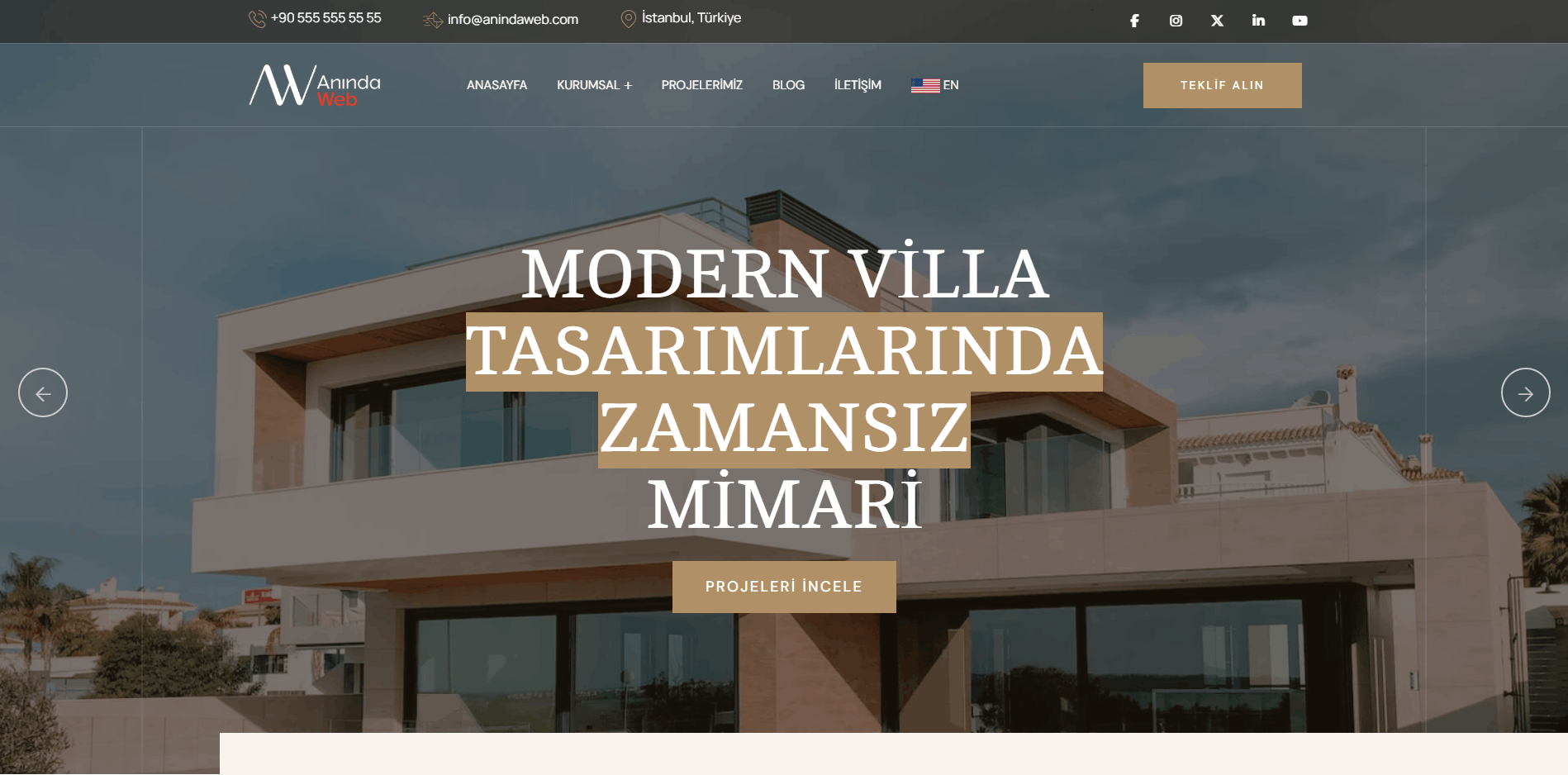 Mimarlık Sitesi Template