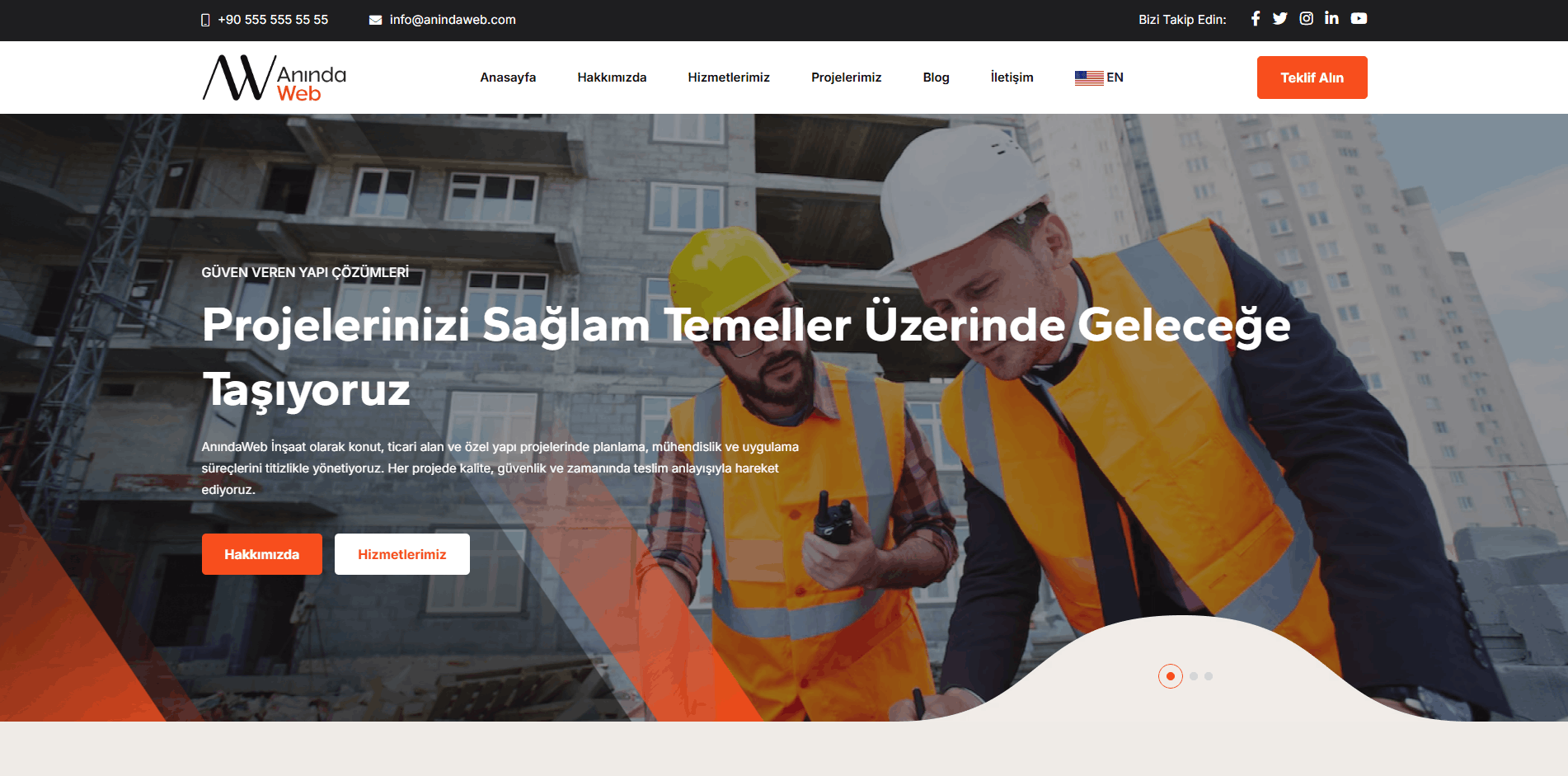 İnşaat Sitesi Template