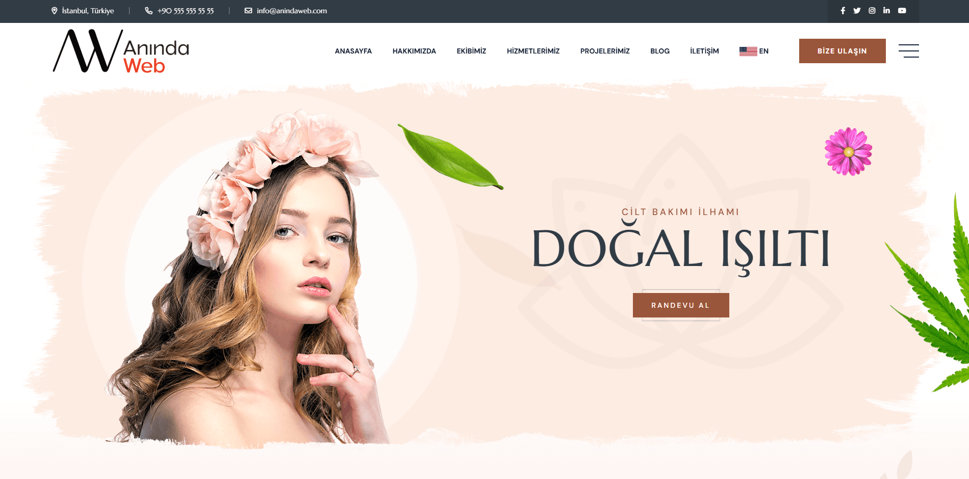 Güzellik ve Sağlık Sitesi Template