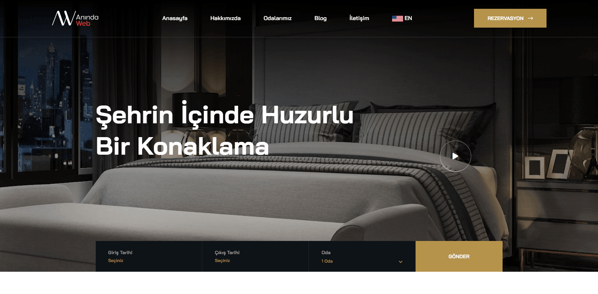 Otel & Turizm Sitesi Template