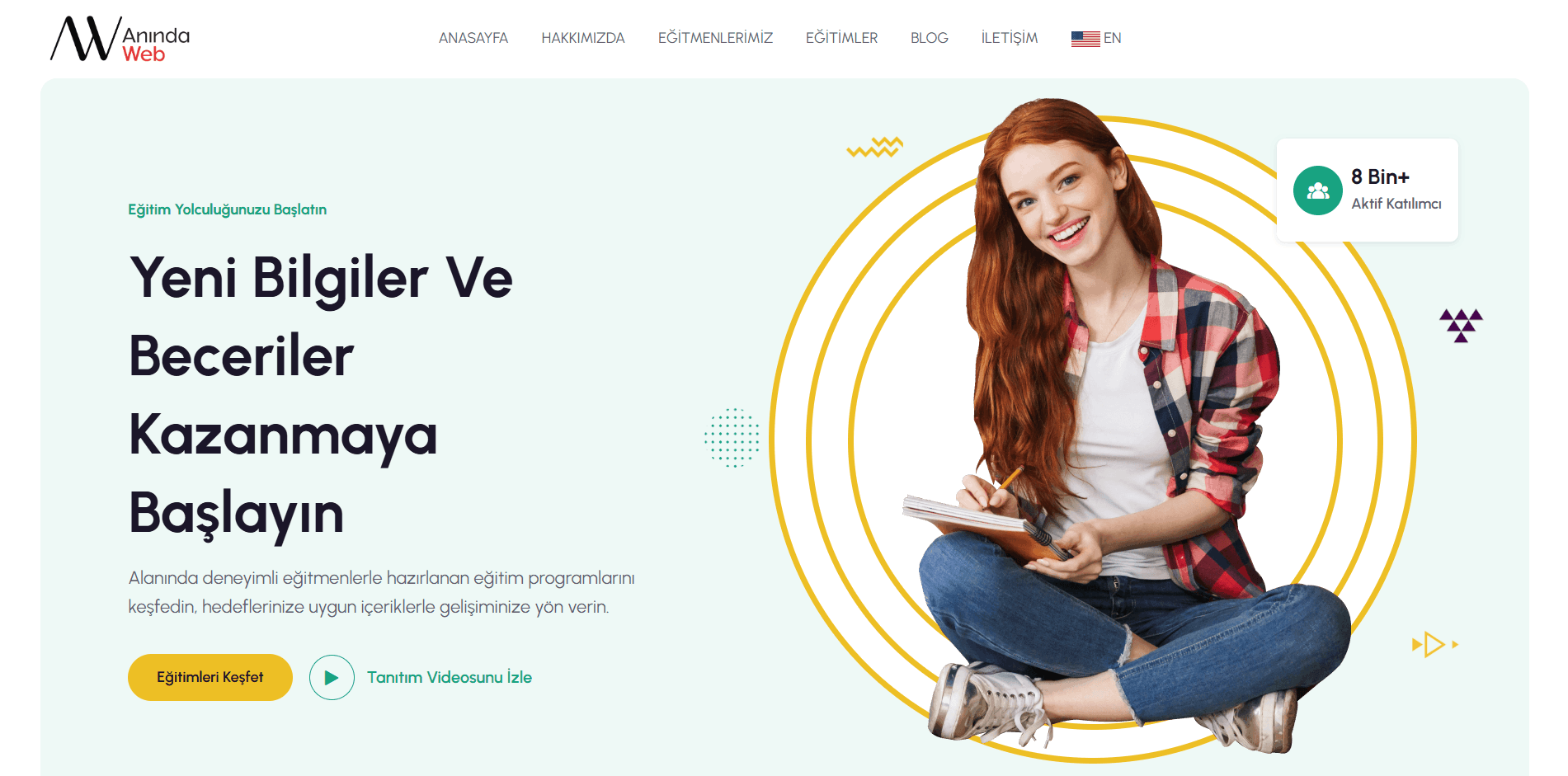 Eğitim Sitesi Template